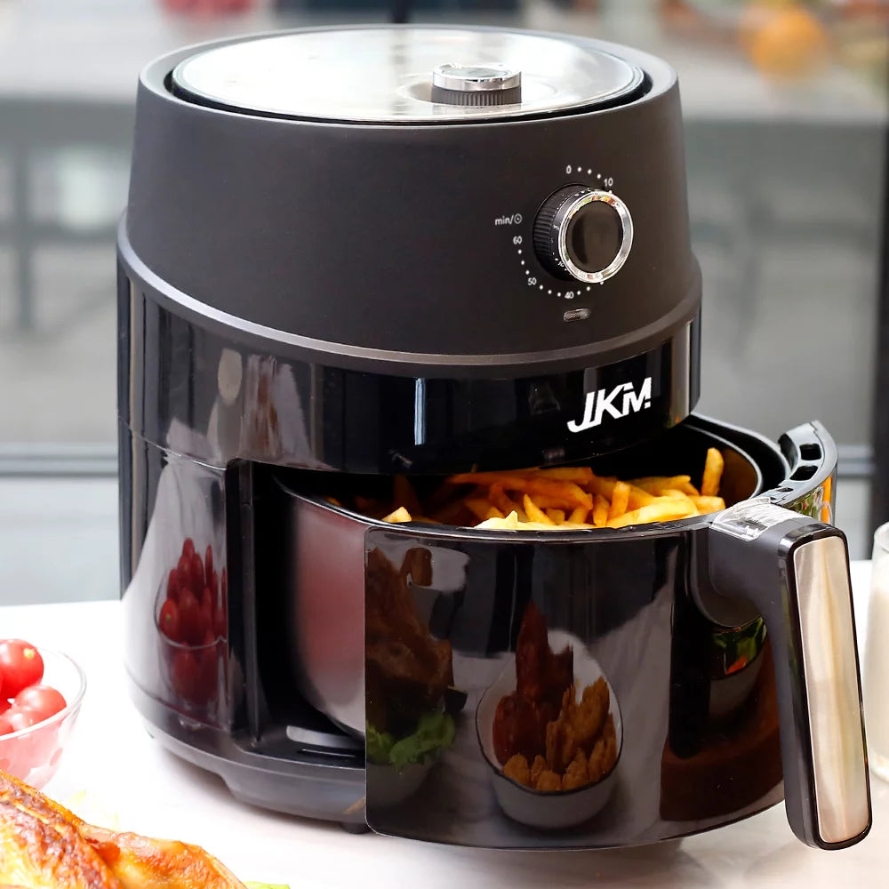 3.7 Quart Mechanical Air Fryer, Black Z440