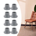 8x Shower Chair Feet Gray Rubber H773