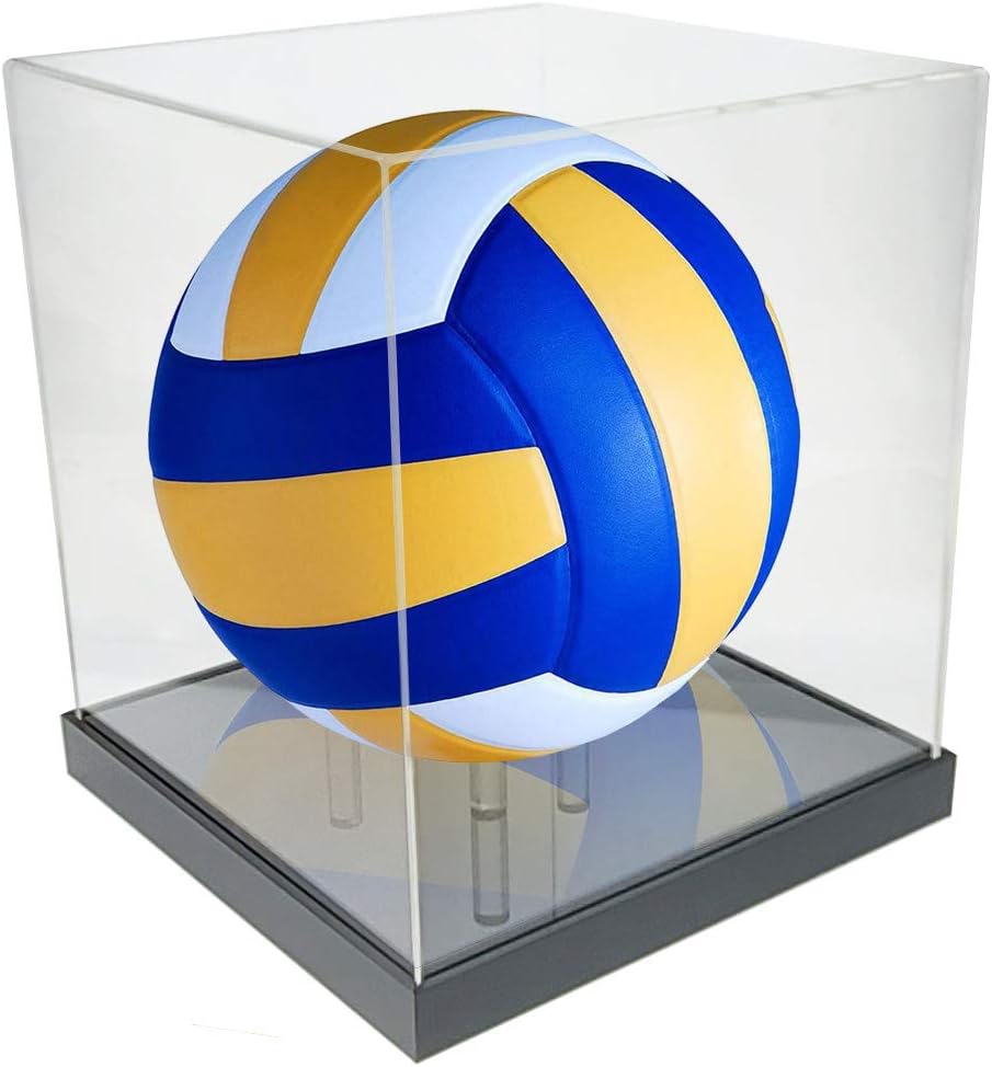 Black Base UV-Protected Soccer Ball Display Case X260