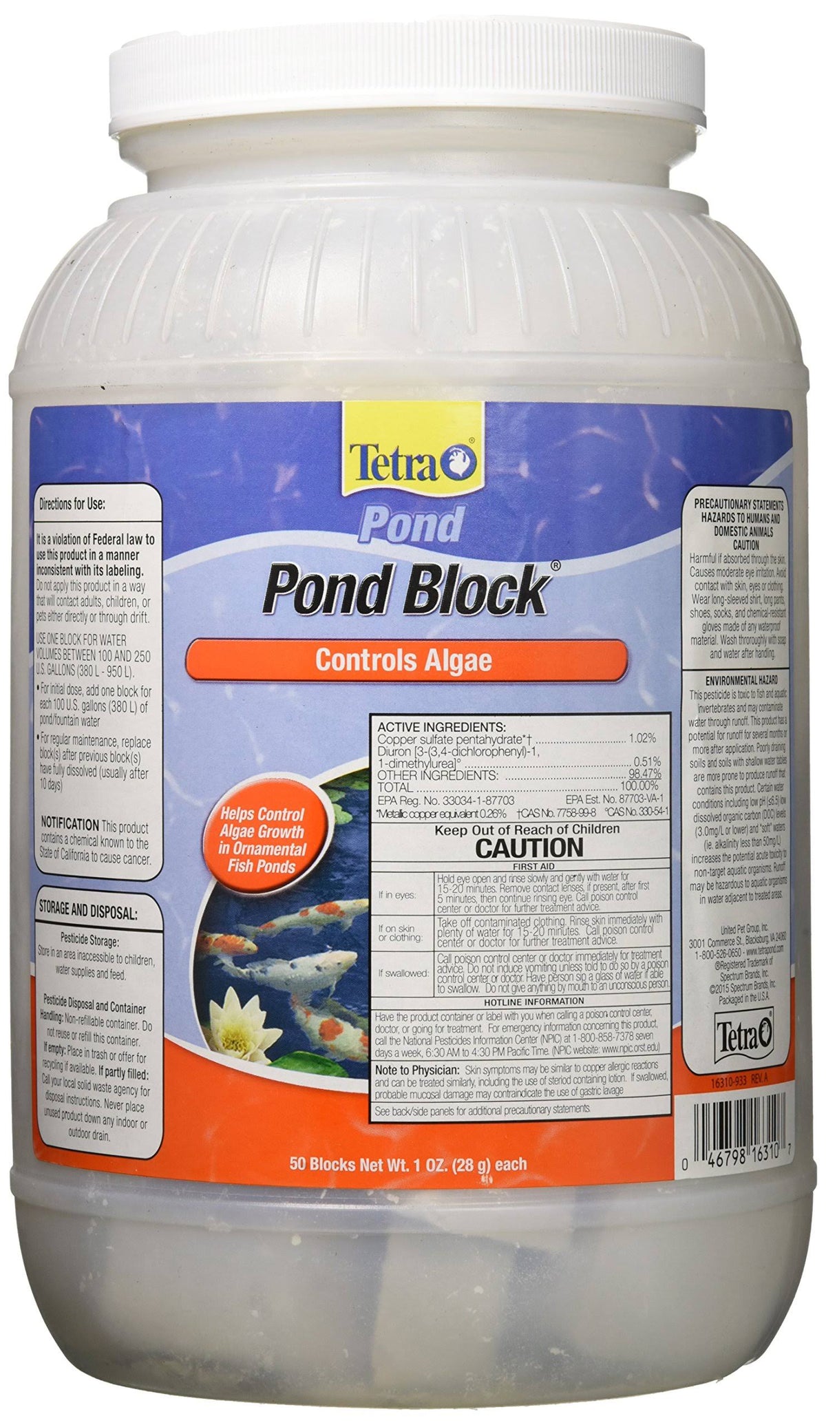 Pond Block 50 Blocks Algae Control K988