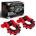 3/4" D Ring Shackles 2 Pack Frosted Black R132