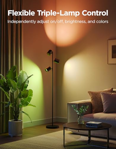 Tree Floor Lamp with 3 Rotatable Lights Q967949