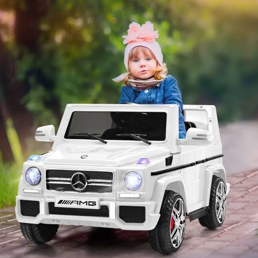 White Remote Control Kids Riding Car A434768