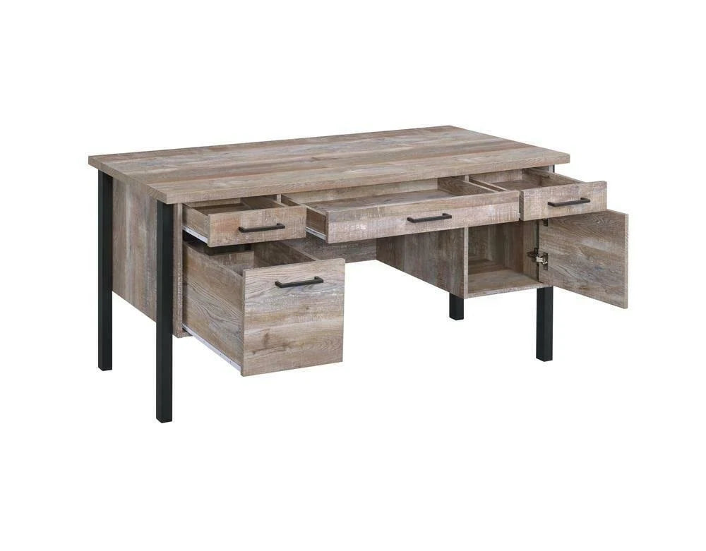 Weathered Oak Office Desk Y306