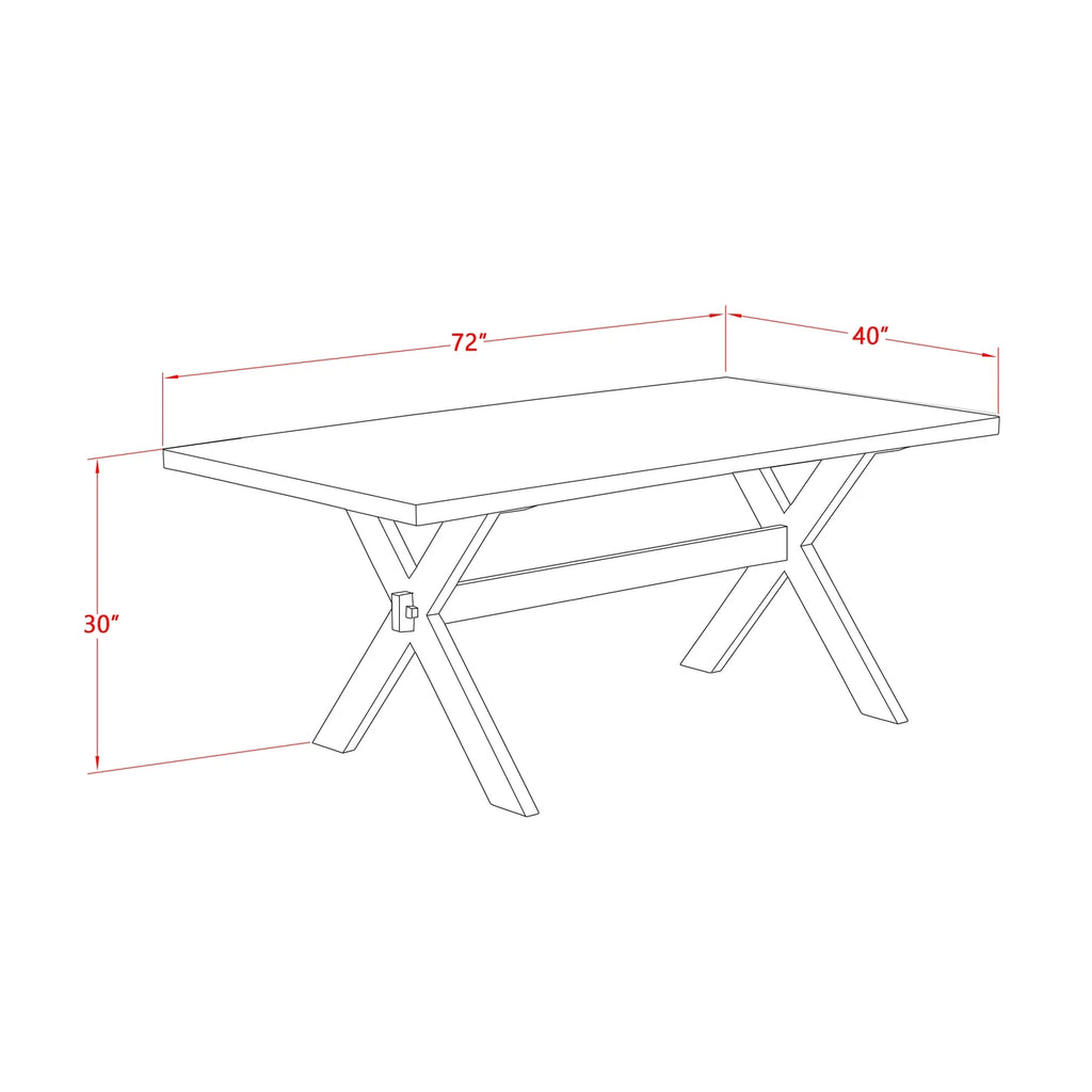 7-Piece Dining Table Set with 6 Chairs E964951