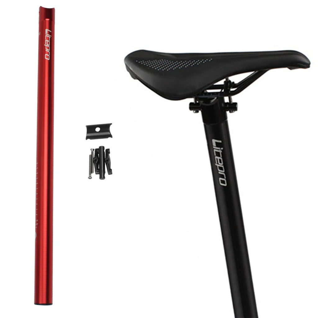 Red Cycling Folding Bike Seatpost 31.8x600mm G476