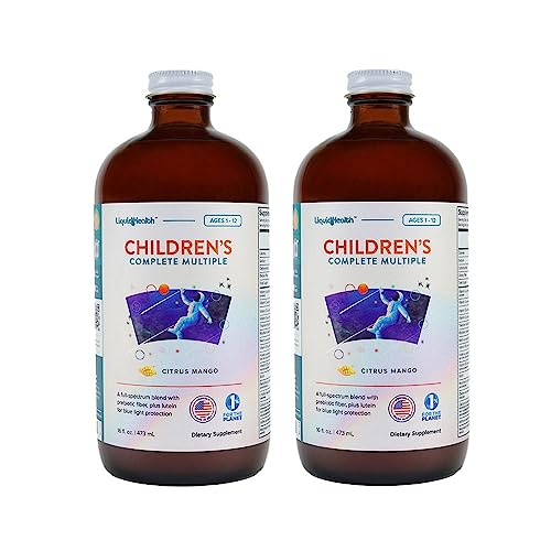 16 Oz Kids Liquid Multivitamin Immune Support Gluten Free 2-Pack C865