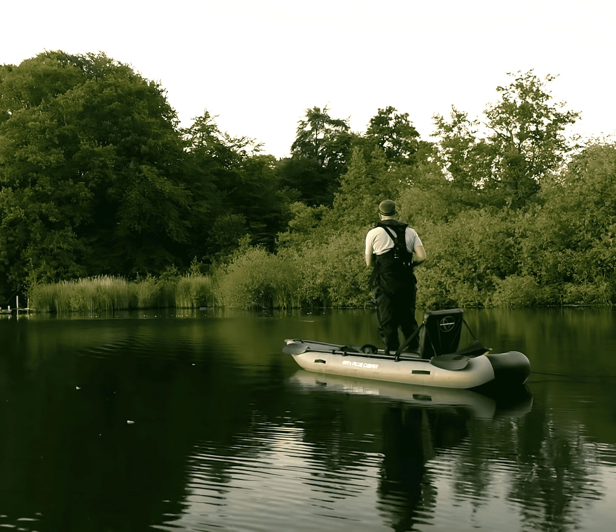 Inflatable Kayak Fishing Boat Set with Seat, Pump, Paddle, Repair Kit, Grey PVC G4122