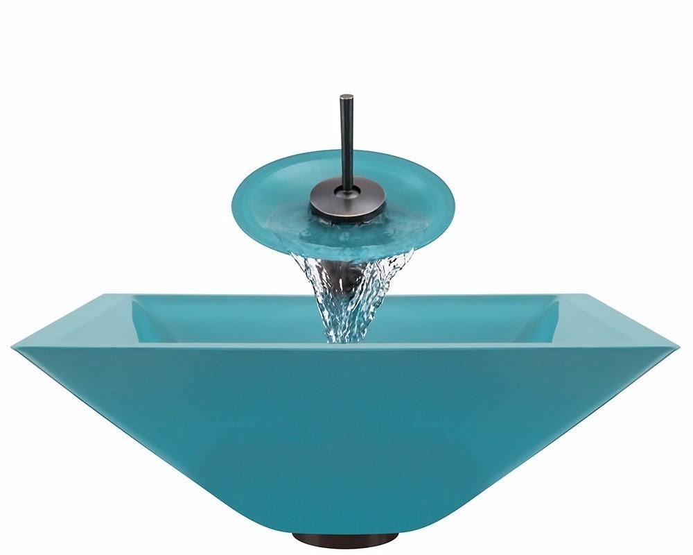 Turquoise Bathroom Vessel Sink Ensemble L3272